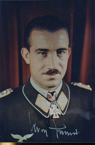 Adolf galland signed color - signed,
