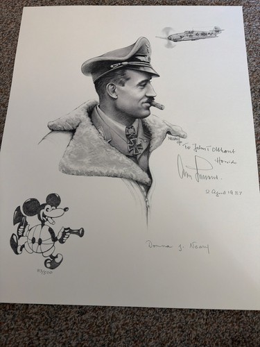 Adolf galland portrait print - adolf,