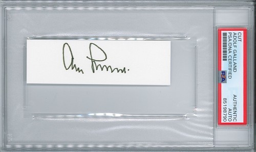 Adolf galland signed cut - signed,