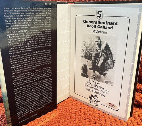 Adolf galland autographed - adolf,