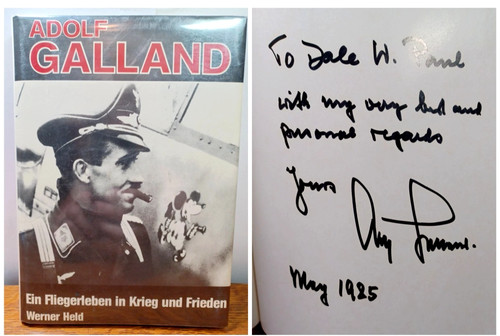 Signed adolf galland - by,