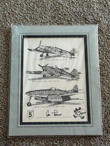 Adolf galland signed - adolf,