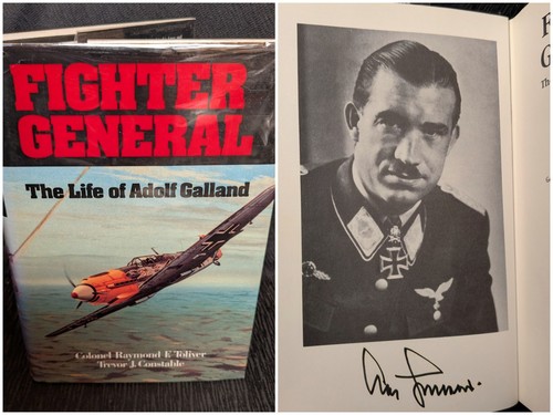 Adolf galland signed - signed, fighter